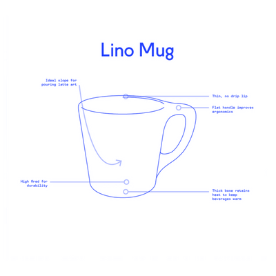 Rarebird notNeutral 10 oz. Lino Mug
